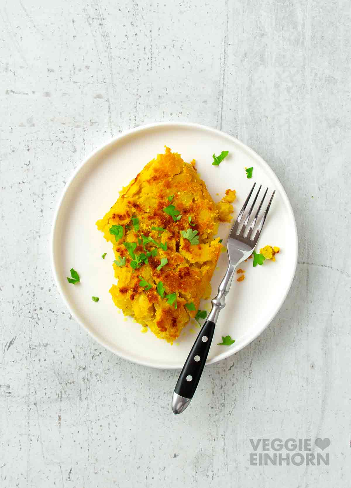 Vegane Tortilla Española mit Kichererbsenmehl Vegane spanische Tortilla mit Kartoffeln
