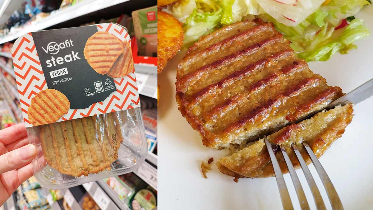Die Steaks von Vegafit sind vegan und vegetarisch. Vegafit Steaks