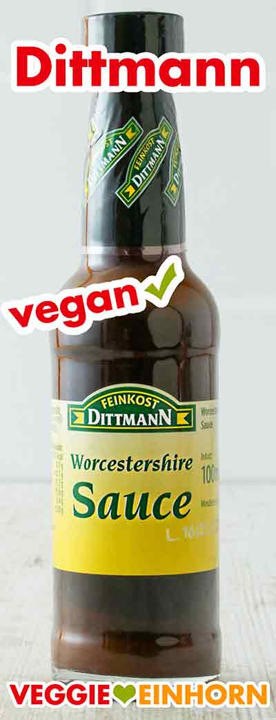 Dittmann Worcestersauce ist vegan Vegane Worcestershire Sauce von Dittmann