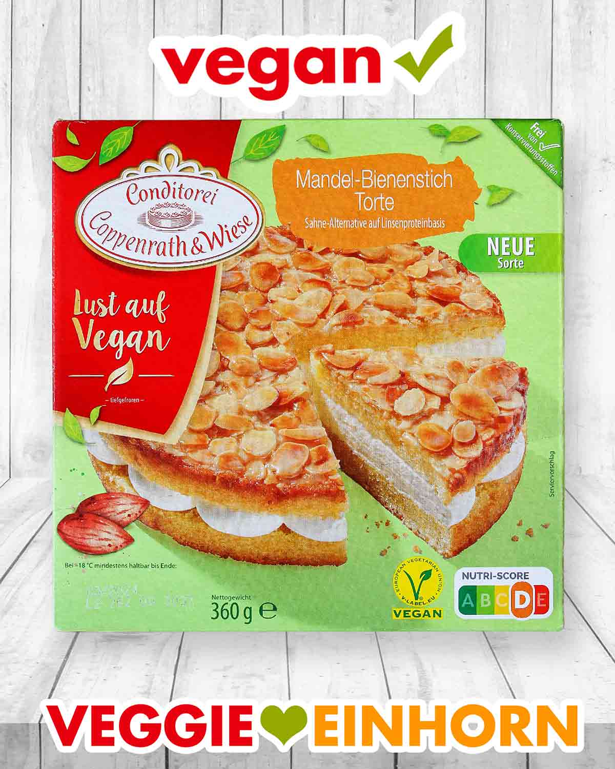 Veganer Bienenstich von Coppenrath und Wiese