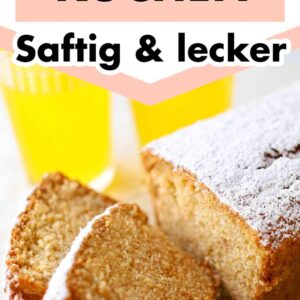 Saftiger veganer Fantakuchen aus der Kastenform