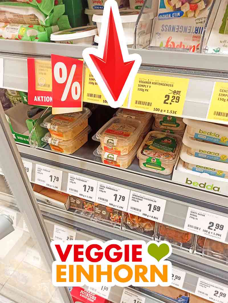 Ich habe den veganen Farmersalat von Popp bei Rewe gekauft. Veganer Farmersalat von Popp bei Rewe