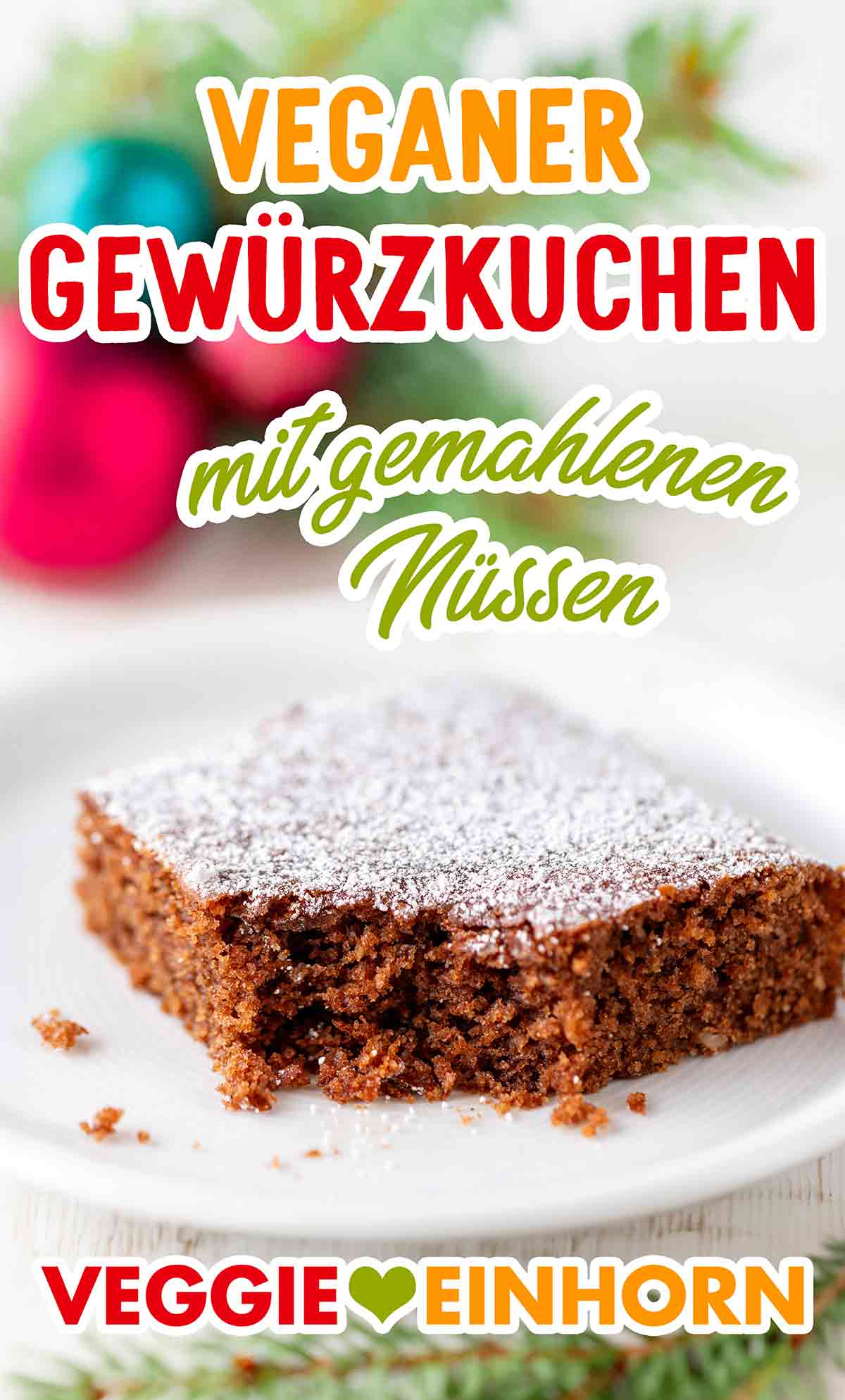 Die saftigen veganen Gewürzschnitten sind einfach und schnell gemacht. Veganer Gewürzkuchen vom Blech