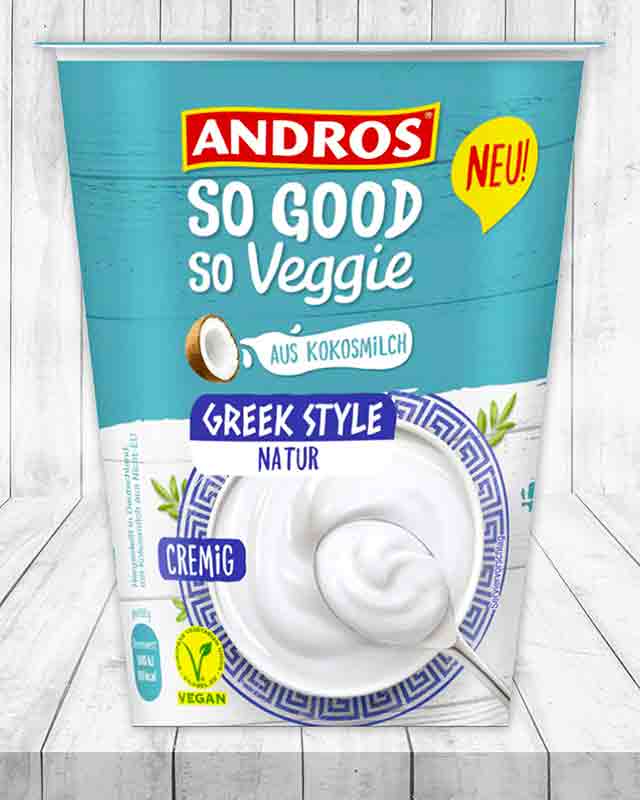 Ein Becher Andros So Good So Veggie Greek Style