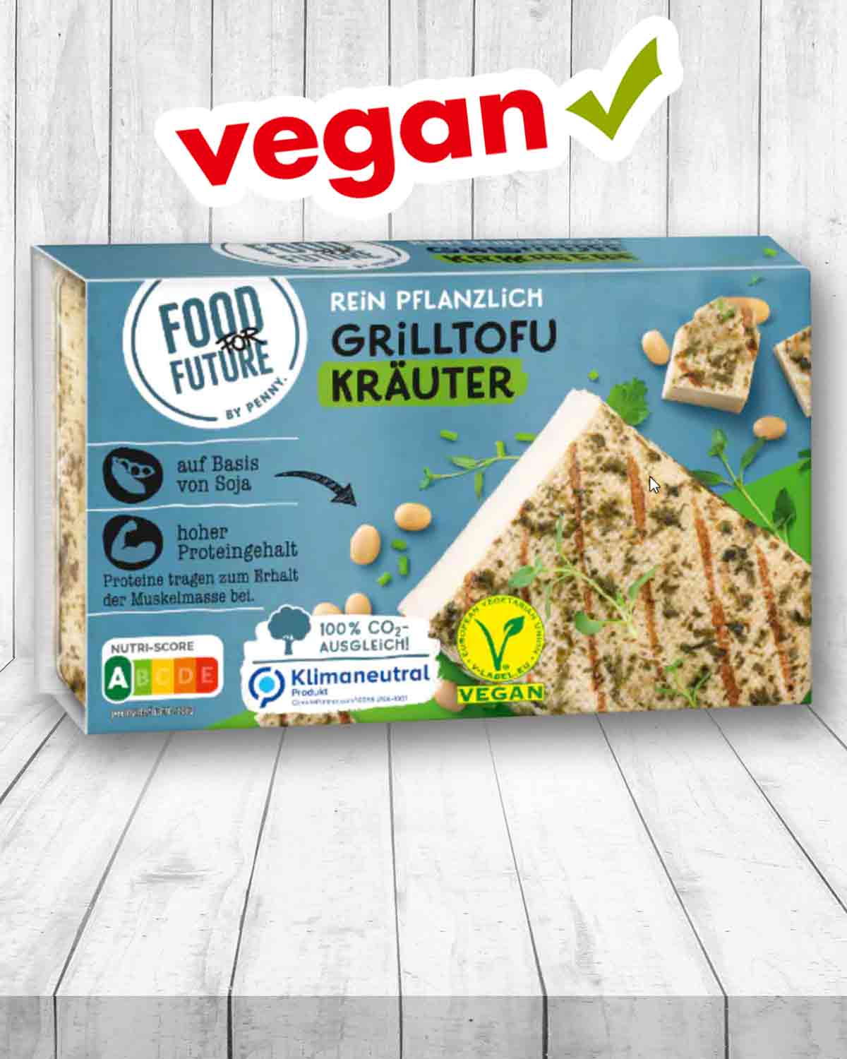 Der Grilltofu Kräuter von Food for Future by Penny ist super zum veganen Grillen. Penny Grilltofu Kräuter