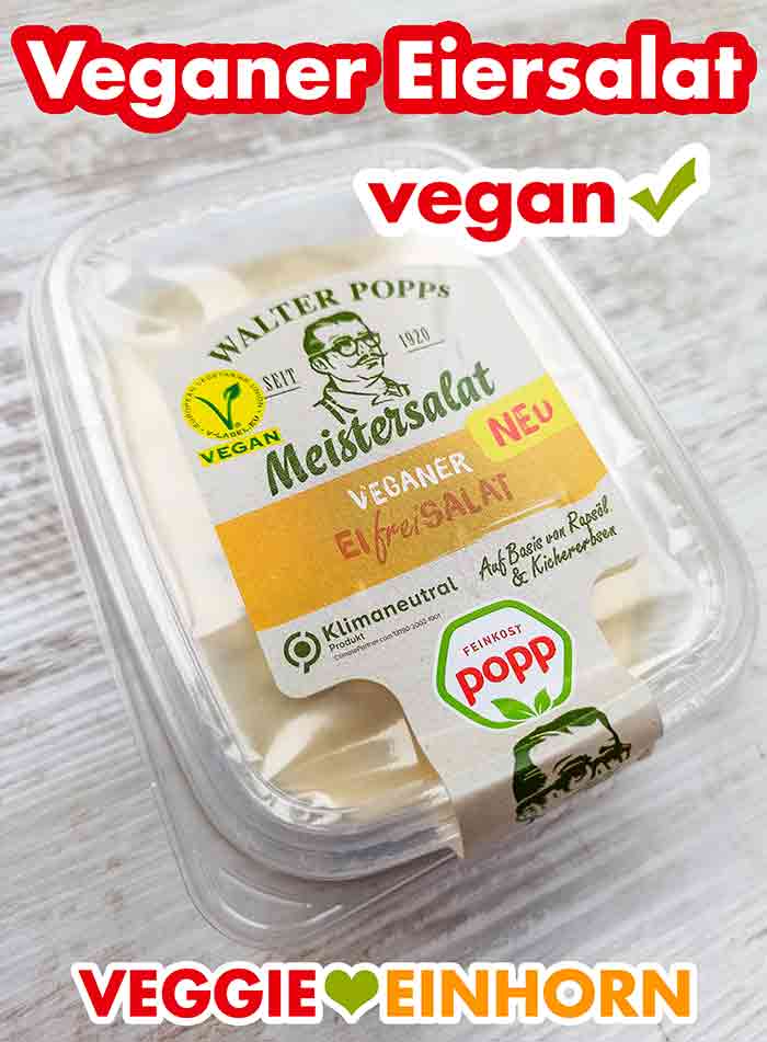 Walter Popp Veganer Eifrei Salat Eine Packung veganer Eiersalat von Popp Feinkost