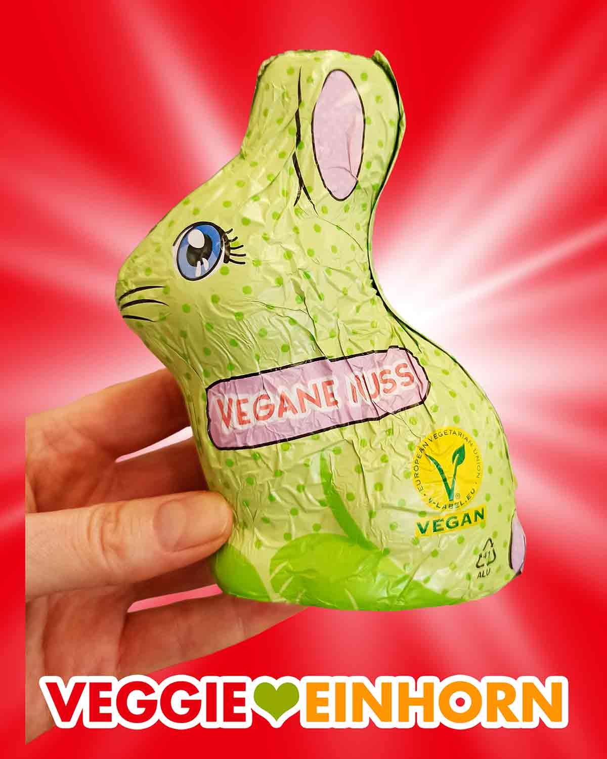 Veganer Nuss Schoko Osterhase von Penny