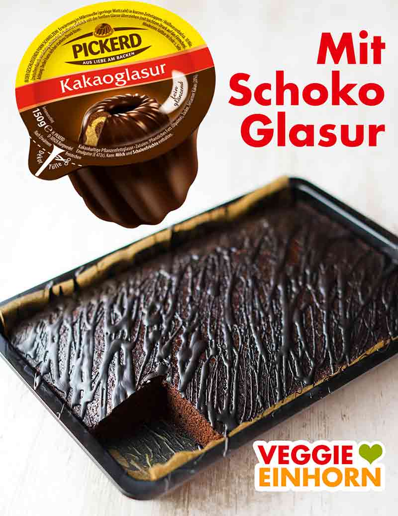 Veganer Schoko Blechkuchen mit Glasur Veganer Schokokuchen vom Blech mit Glasur