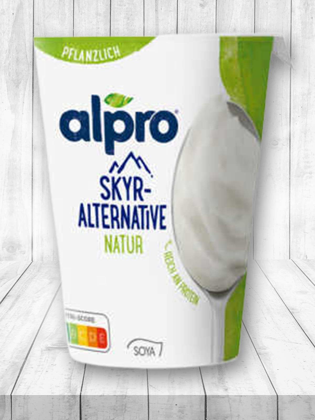 Die Alpro Skyr Alternative Natur ist vegan. Alpro Veganer Skyr Natur