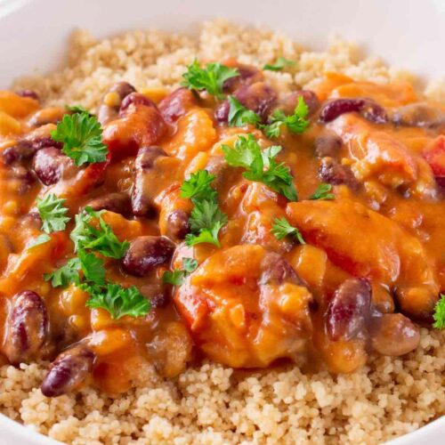 Teller mit afrikanischem Stew