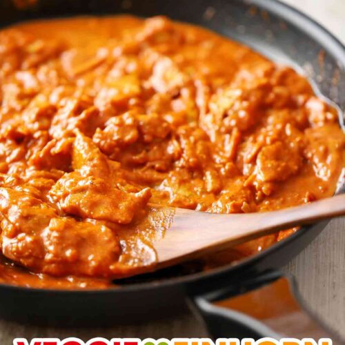 Einfaches veganes Chicken Korma