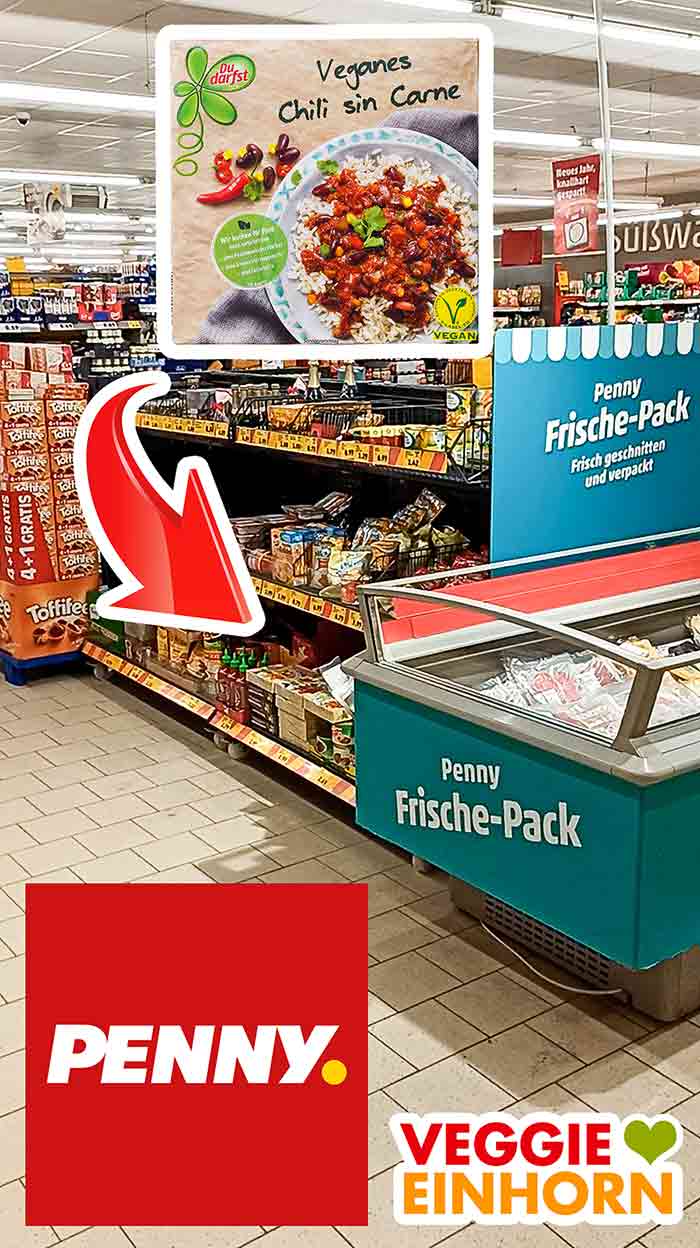 Das vegane Chili sin Carne von Du Darfst im Supermarkt Das vegane Chili sin Carne von Du Darfst im Penny