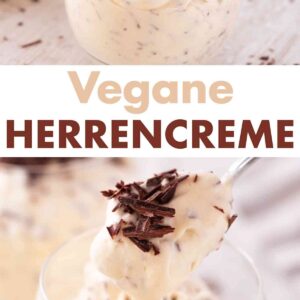 Vegane Herrencreme mit Schokolade und Rum