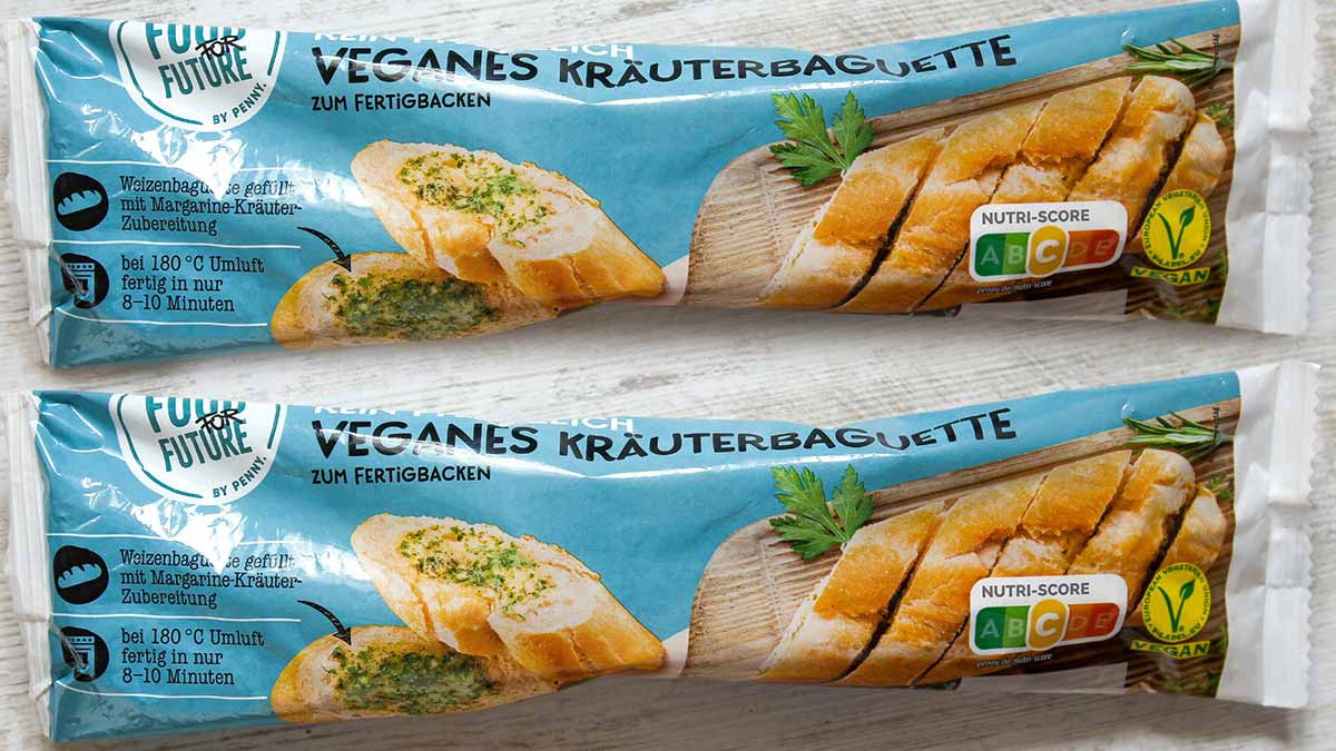 Veganes Kräuterbaguette von Penny