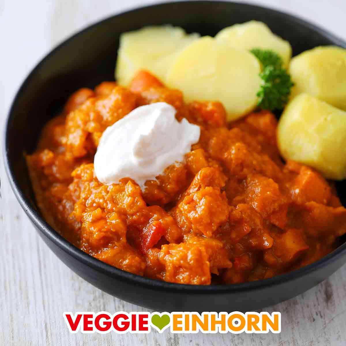 Veganes Kürbisgulasch