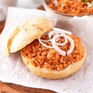 Veganes Mett aus Reiswaffeln