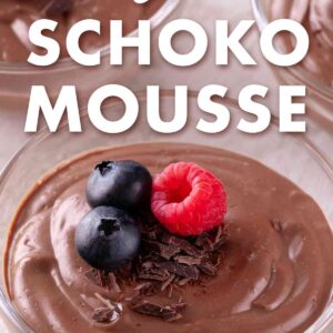 Vegane Mousse au Chocolat ohne Ei