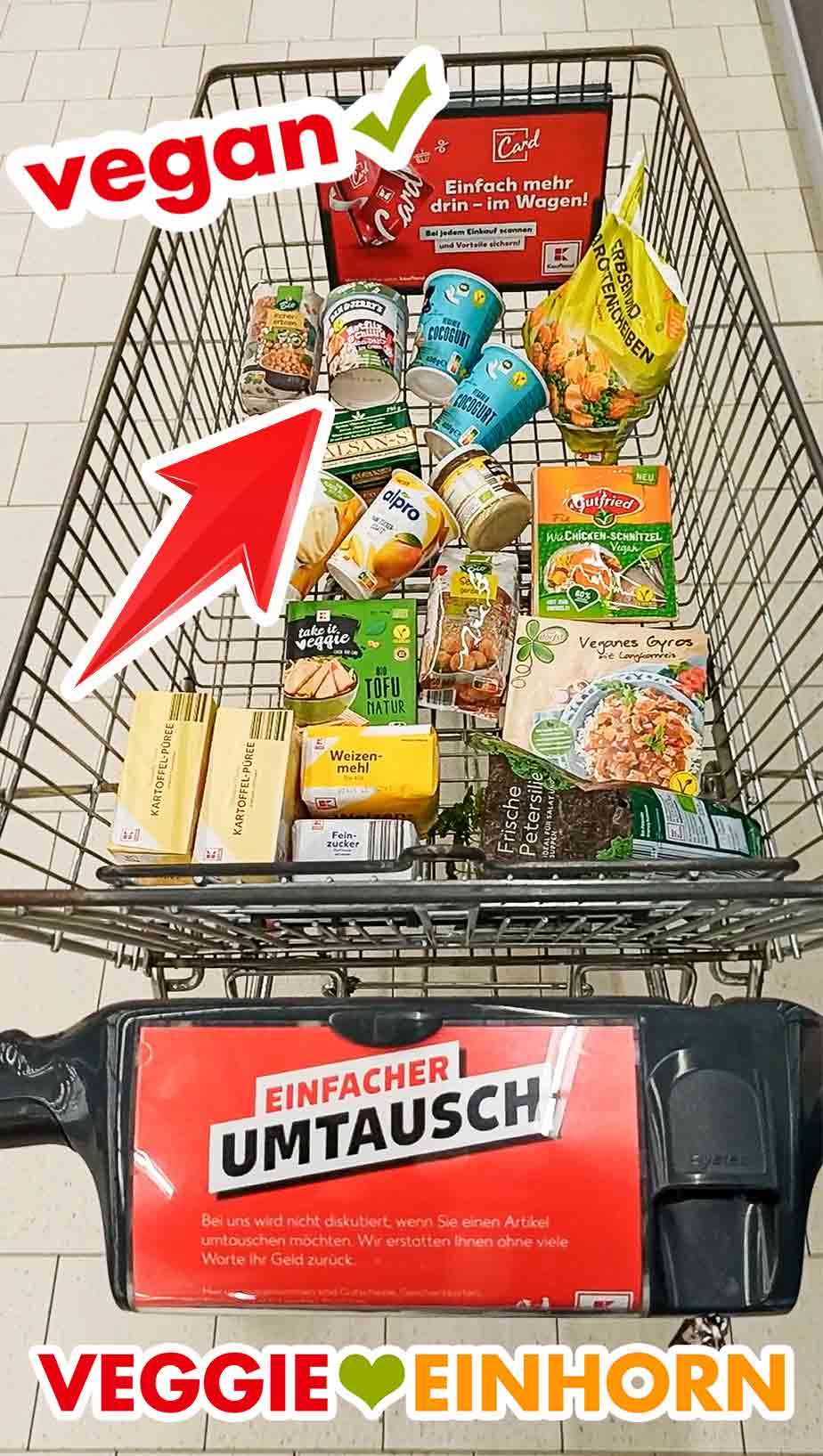 Das vegane Netflix and Chill'd von Ben and Jerry's im Einkaufswagen Einkaufswagen bei Kaufland mit veganem Netflix and Chill'd