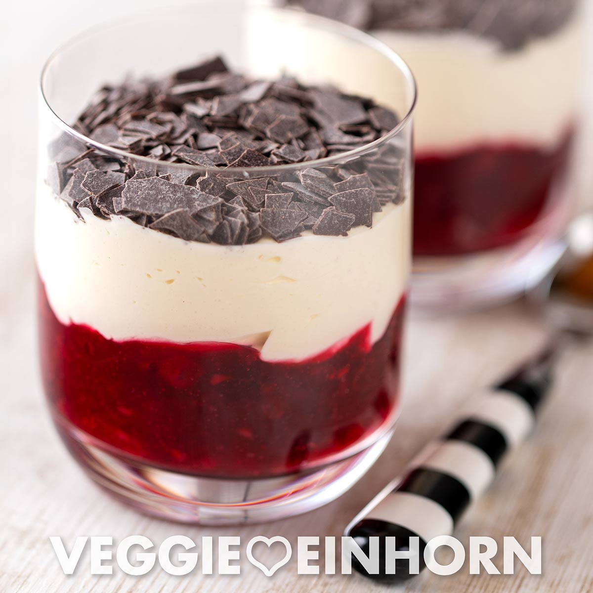Schnelles veganes Schneewittchen Dessert