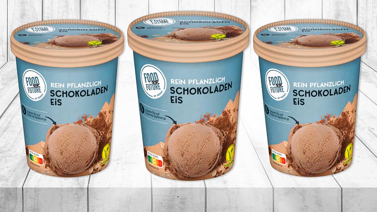 Veganes Schokoladeneis von Penny Food For Future