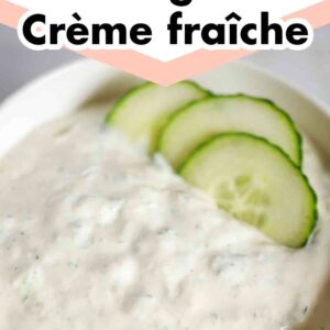 Zaziki mit veganer Crème fraîche und Gurke
