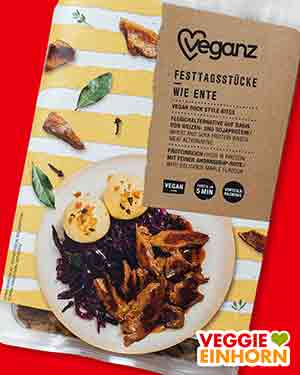 Bitte bewerte die vegane Ente von Veganz. Vegane Ente von Veganz