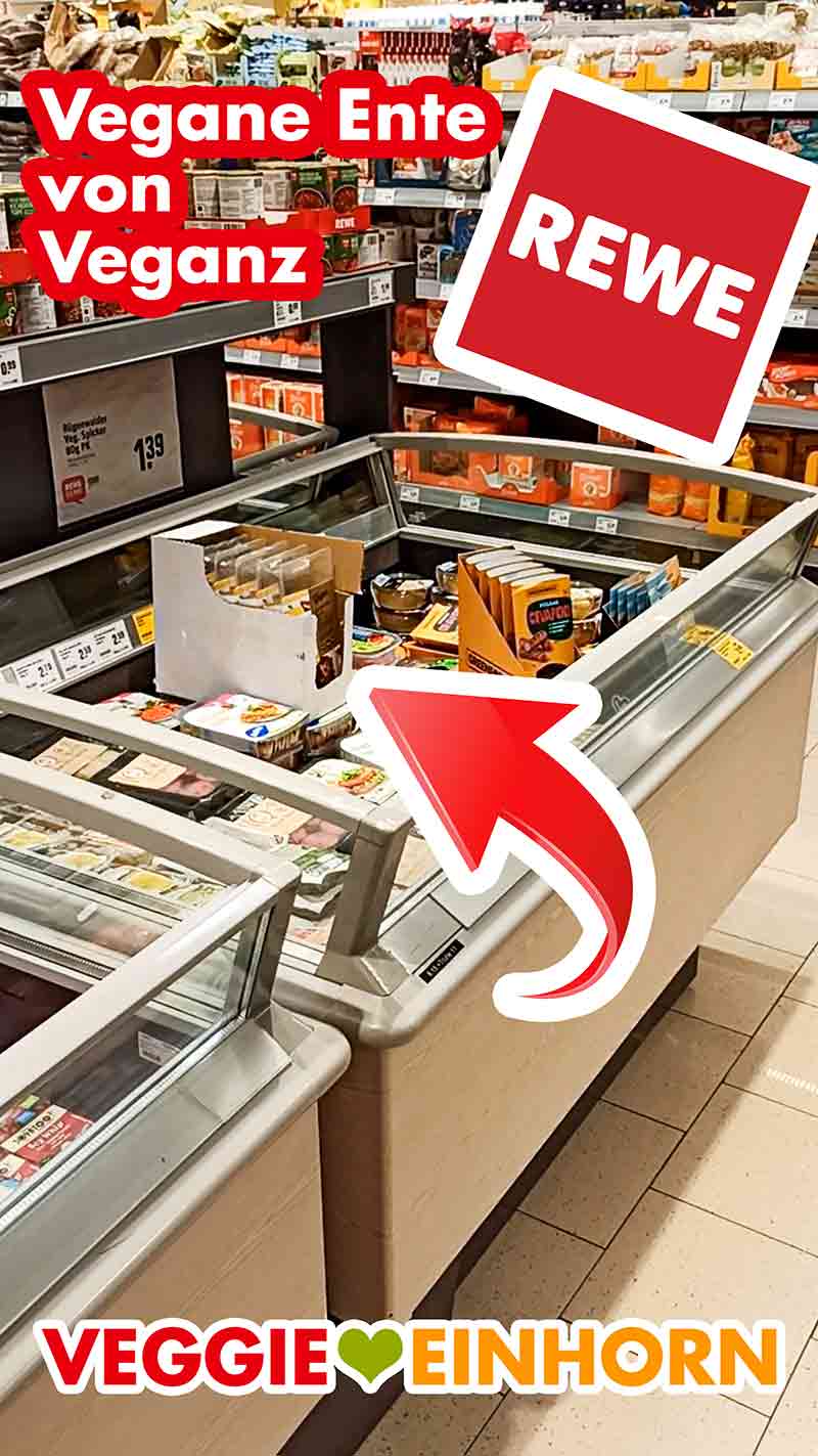 Veganz Ente im Rewe Vegane Ente von Veganz im Supermarkt