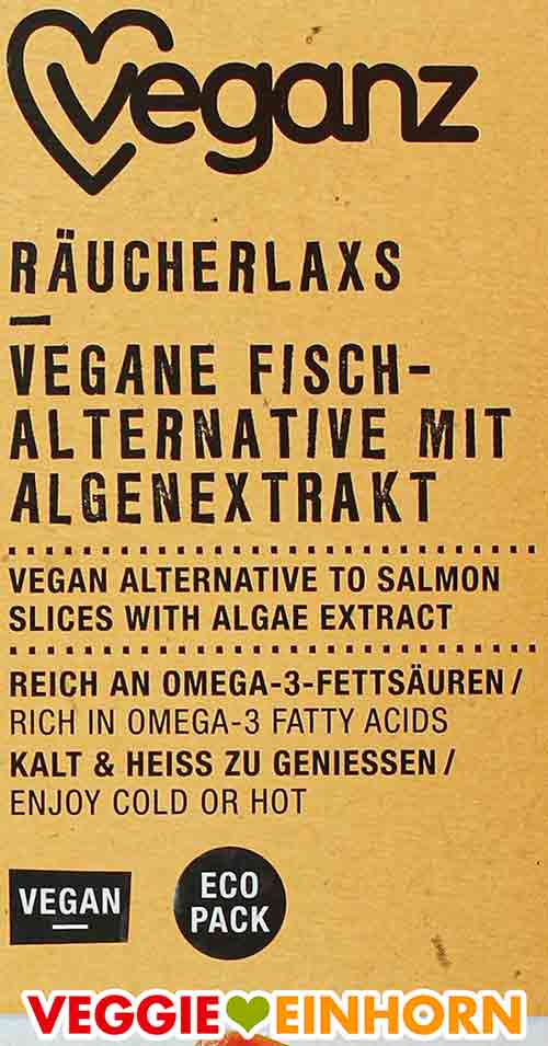 Der Veganz Räucherlaxs ist eine vegane Alternative zu Lachs. Veganz Räucherlaxs Vegane Fisch Alternative mit Algenextrakt