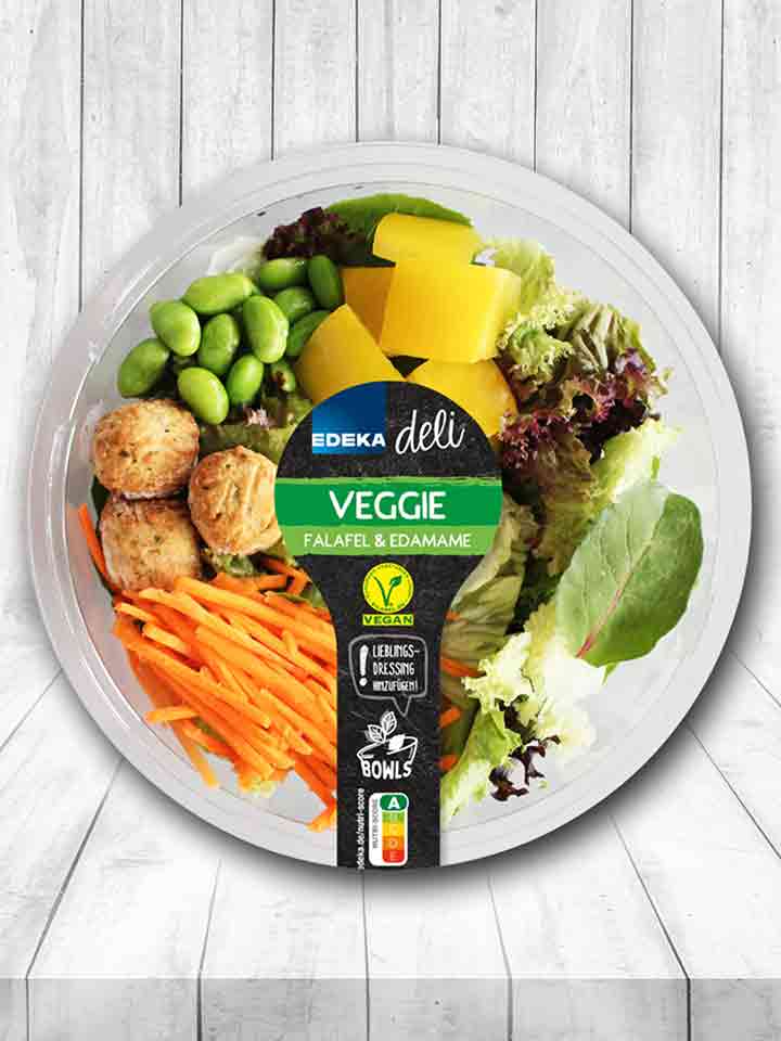 Edeka deli Veggie Bowl Falafel Edamame