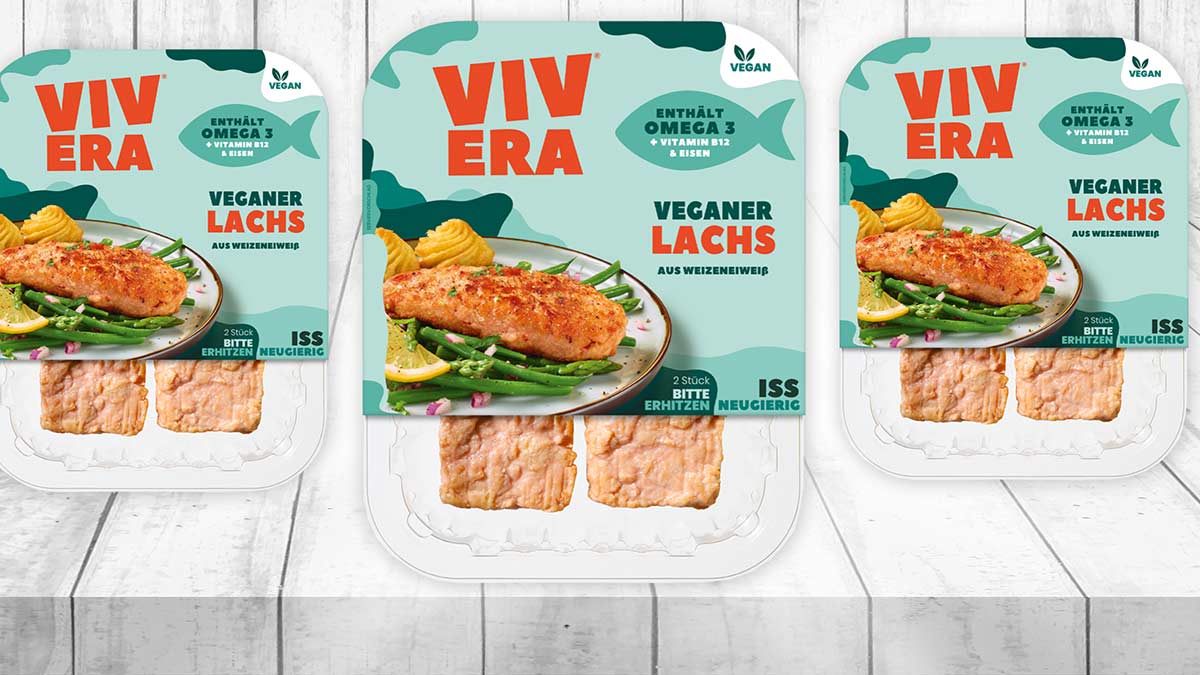 Das Lachsfilet von Vivera ist vegan und vegetarisch. Veganer Lachs von Vivera
