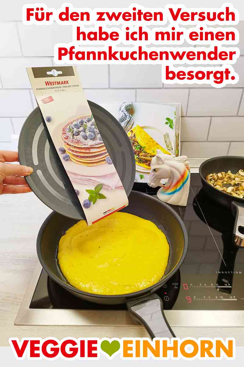 Westmark Pfannkuchenwender und Omelettwender Pfannkuchenwender von Westmark zum Wenden des Kichererbsenomelettes