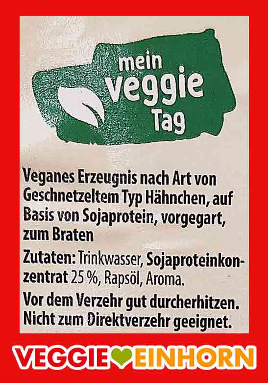 Inhaltsstoffe der veganen Chicken Chunks von Aldi